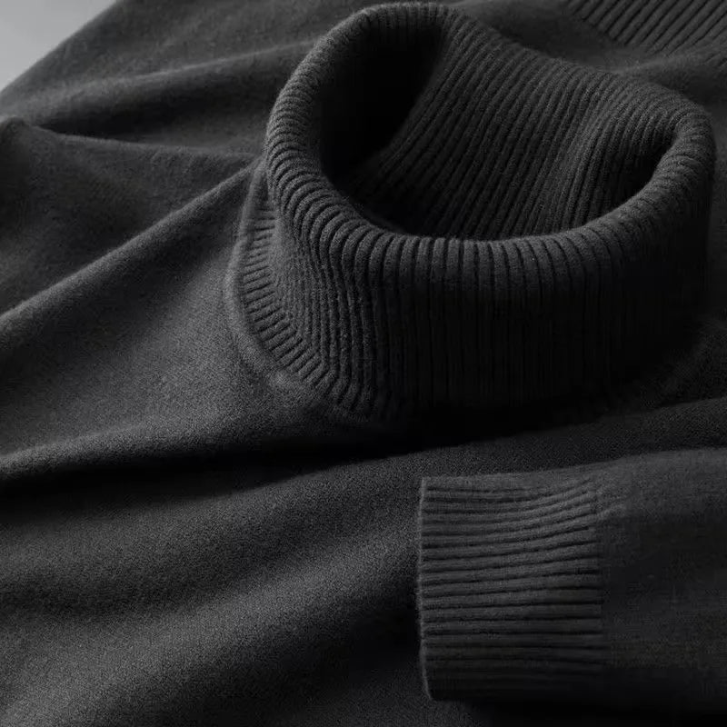 Men's Knit Turtleneck Sweater