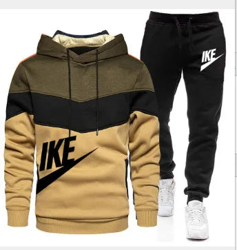 Men's Hoodie & Jogger Set — Casual Two-Piece Tracksuit
