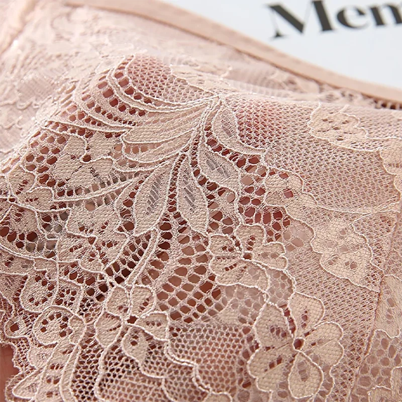 3Pcs Women's Plus Size Panties Lace Lingerie Solid Color Brief High Waisted Triangle Panty Brief Comfort Intimate 1-4XL Lingerie