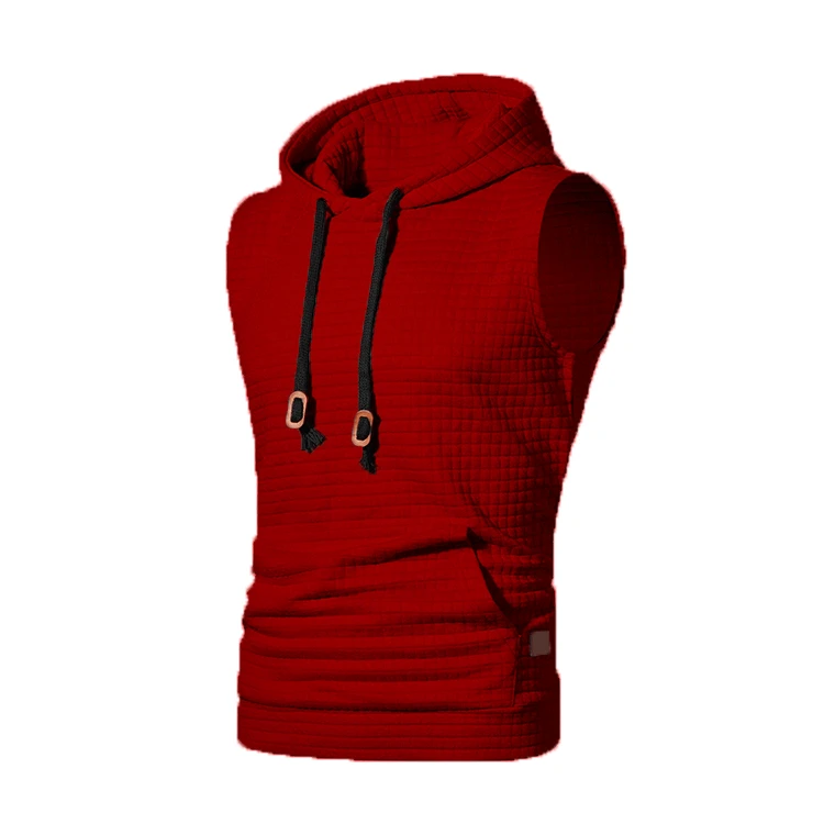 Men's Sleeveless Hooded Tank Top