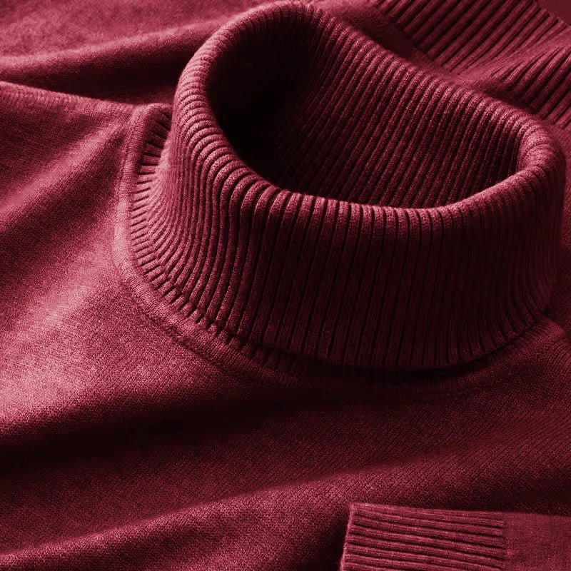 Men's Knit Turtleneck Sweater