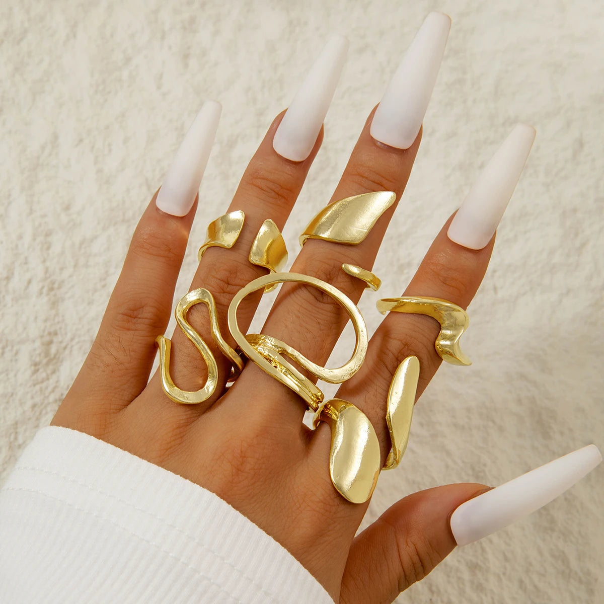 Geometric Stacking Ring Set