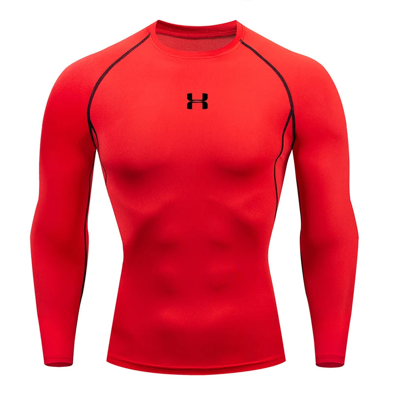 Men's Compression Long Sleeve Sport Shirt — Gym & Running