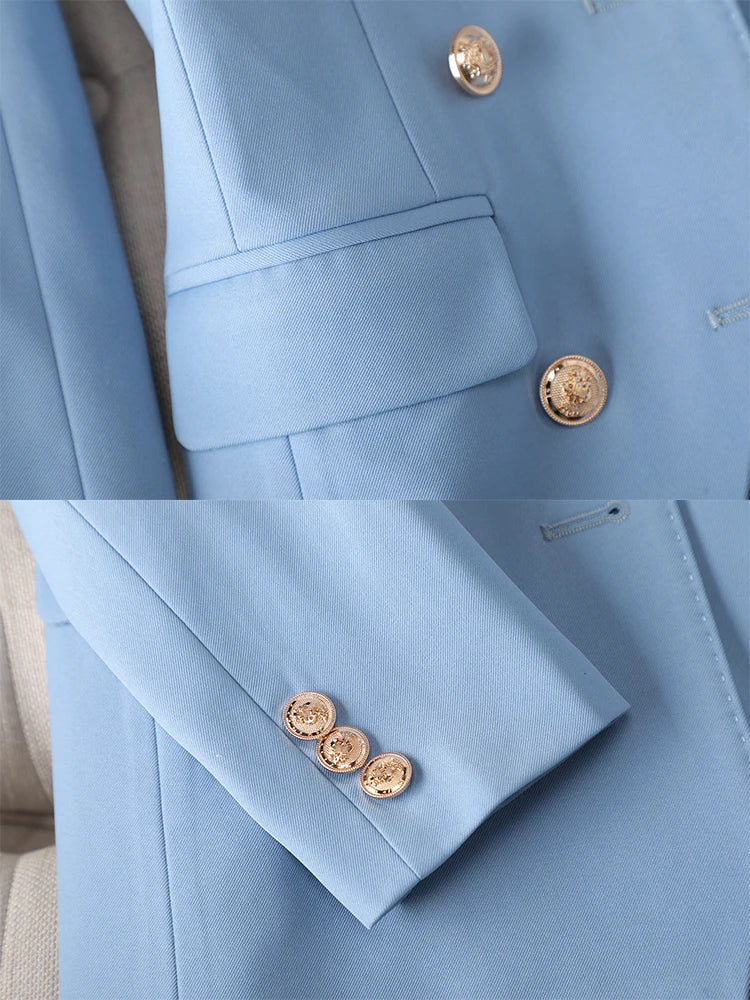 Women's Elegant 2-Piece Pant Suit Set – Slim Fit Blazer & Ankle Pants