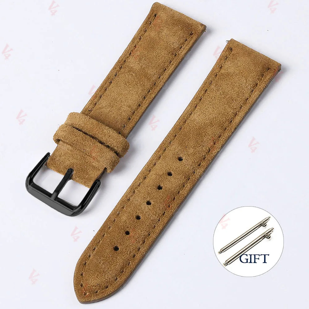 Leather Quick-Release Watch Strap