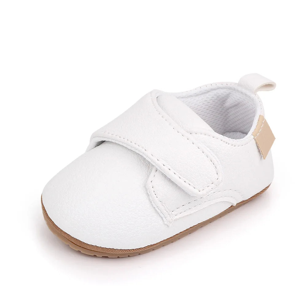 Baby First Walker Shoes – Anti-Slip Leather Moccasins (0–18M)