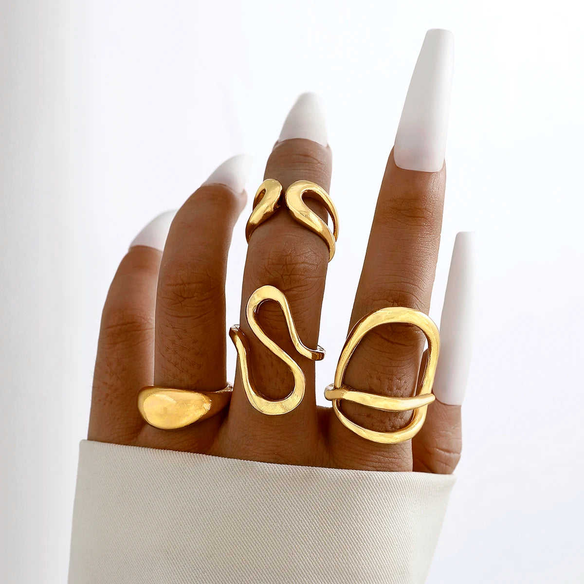 Geometric Stacking Ring Set