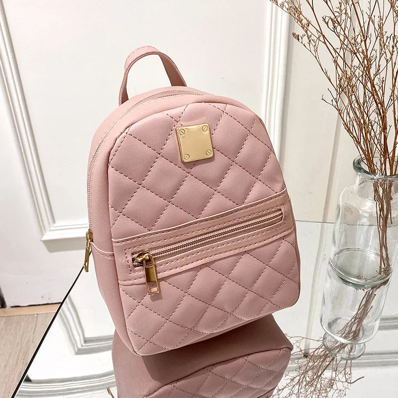 Backpack for Women PU Leather Multifunction Crossbody Bag Ladies Phone Pouch Pack Luxury Brand Shoulder Bag Messenger Bags