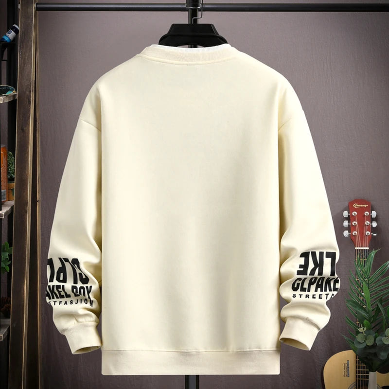 Oversized Cartoon Cat Sweatshirt — Harajuku Long Sleeve Pullover | Unisex S–5XL