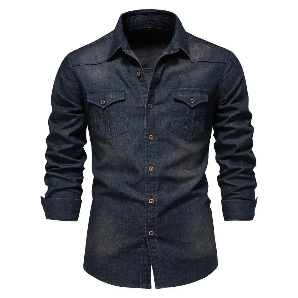 Men's Cotton Denim Shirt