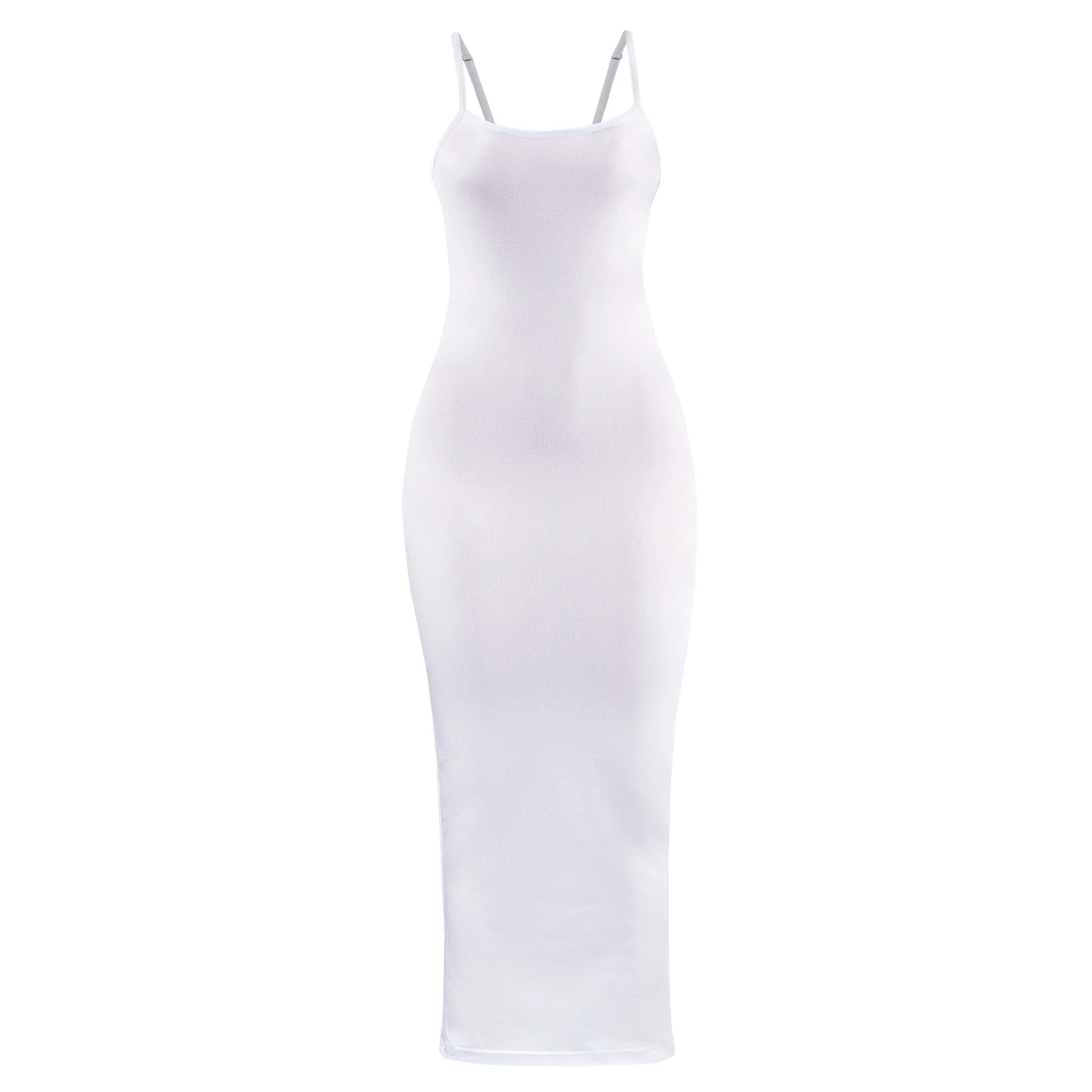 Women's Backless Spaghetti Strap Bodycon Maxi Dress – Sleeveless Sexy Club Party Dress