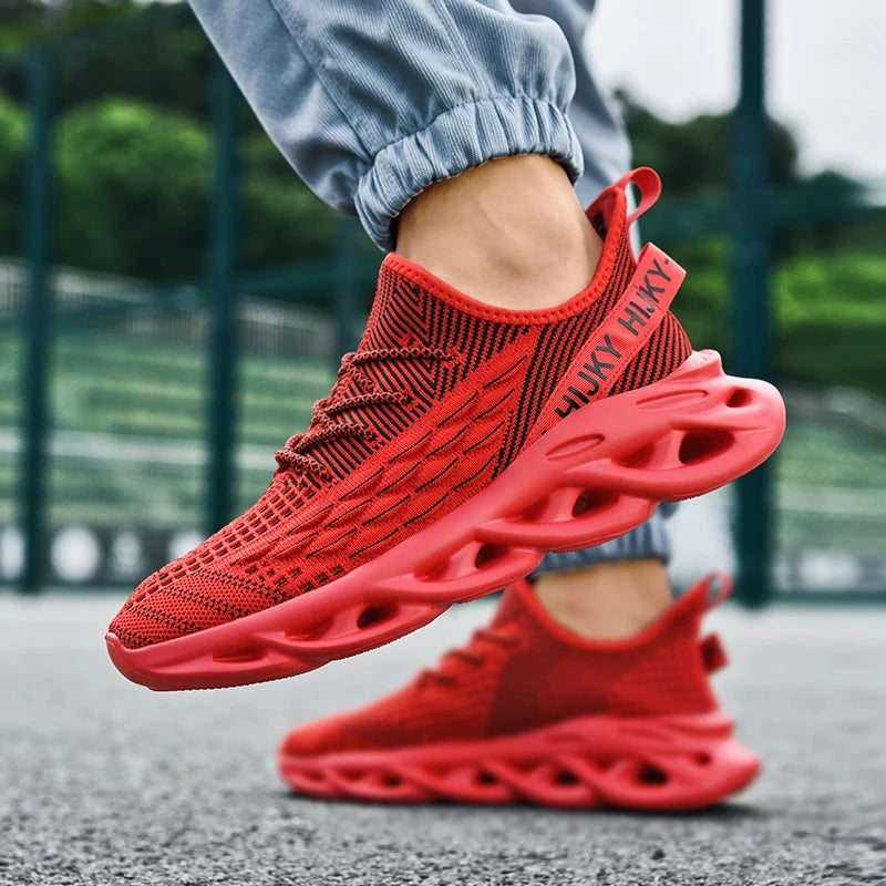 Men's Breathable Flyknit Luxury Casual Sneakers – Lightweight Fashion Trainers