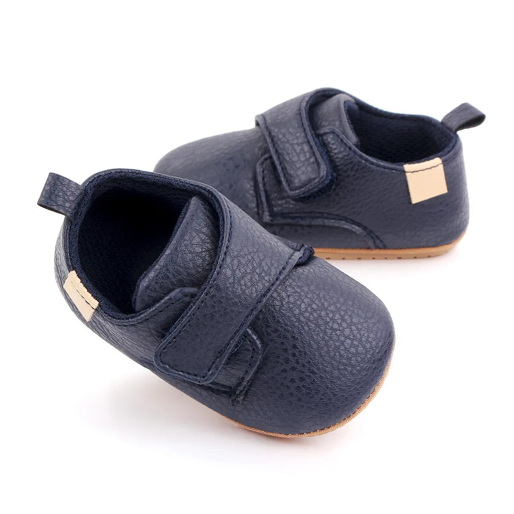 Baby First Walker Shoes – Anti-Slip Leather Moccasins (0–18M)