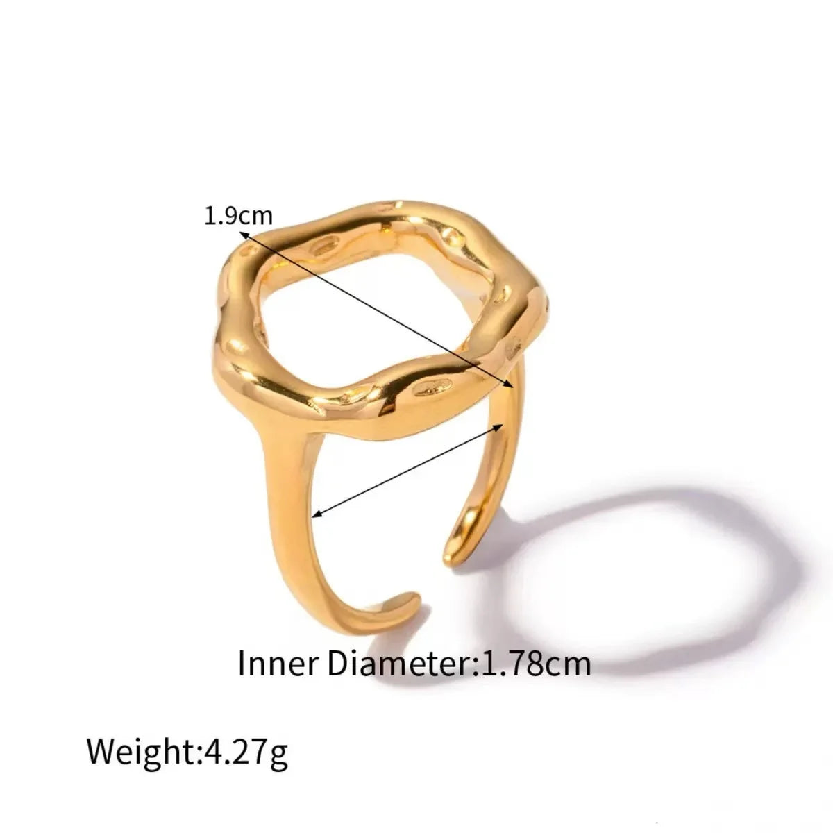 Shell & Geometric Ring Set
