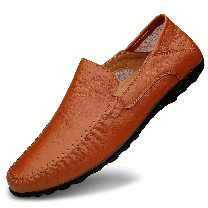 CLOHOO Men's Business Casual Leather Loafers