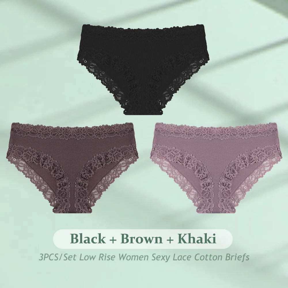 Women's Cotton Seamless Briefs – 3-Pack