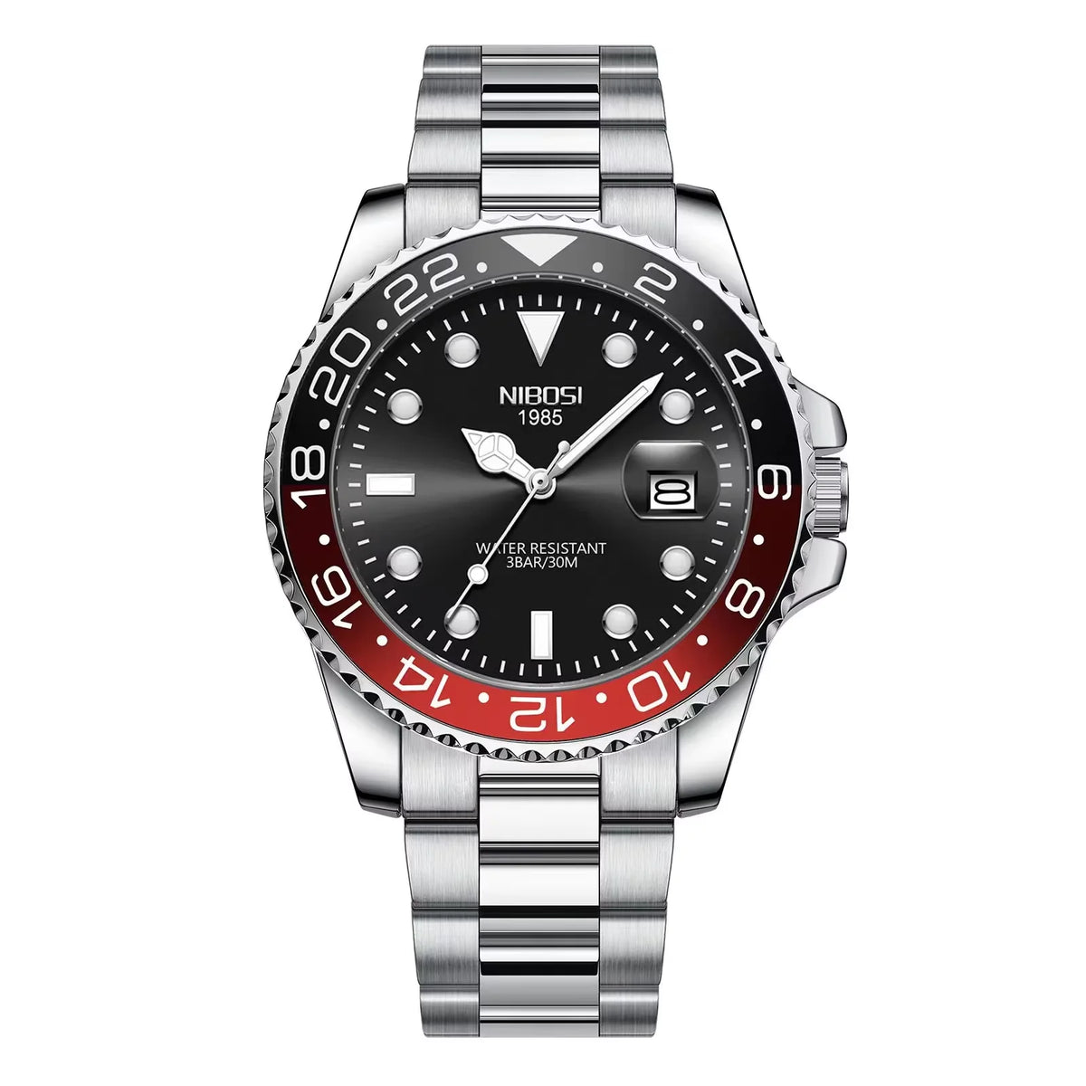 NIBOSI Men's Luxury Quartz Watch – Waterproof Stainless Steel