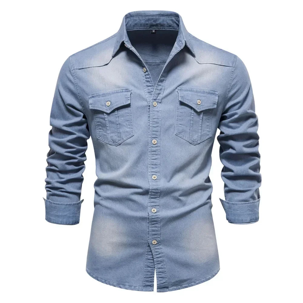 Men's Cotton Denim Shirt