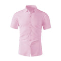 Men's Short Sleeve Dress Shirt – Smart Casual Wrinkle-Free Summer Top