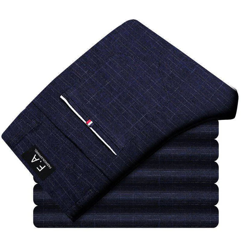 Men's Slim Fit Cotton Casual Pants – Korean Style