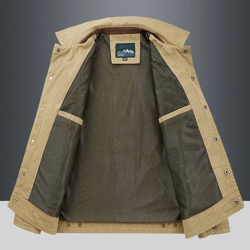 Men's Military Tactical Windbreaker Jacket — Cargo Style