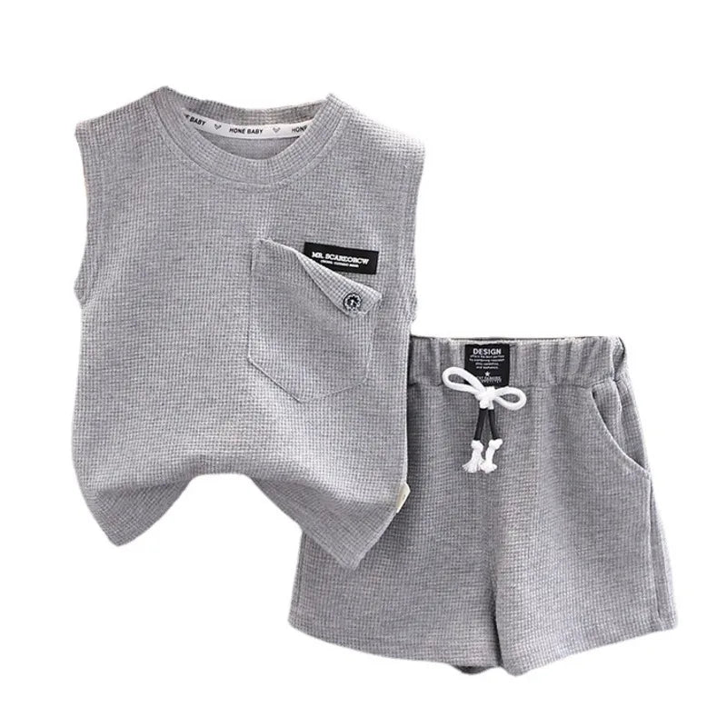 Kids Vest & Shorts Set — Casual Summer 2-Piece Outfit