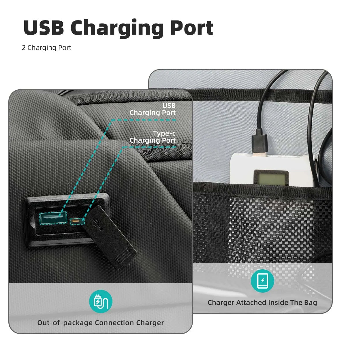 Laptop Backpack with USB Port