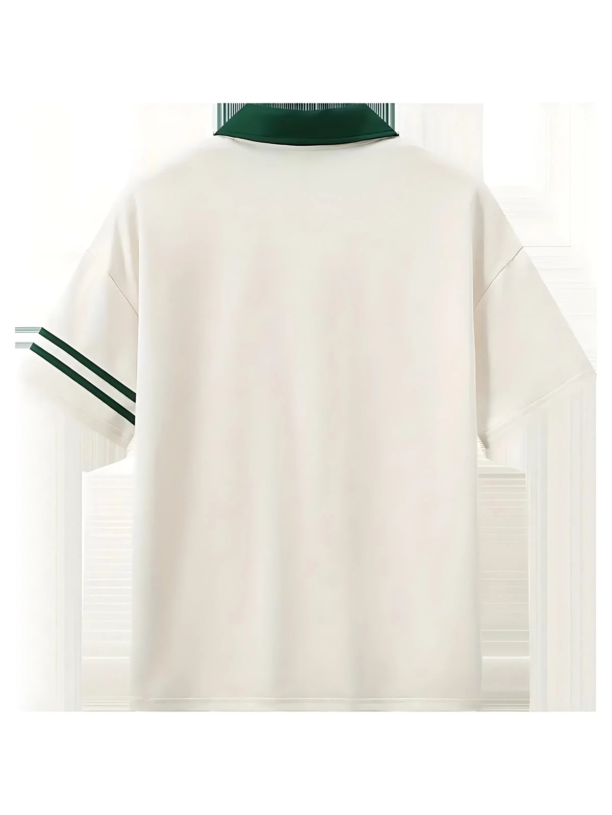 Men's Striped Short-Sleeve Polo Shirt