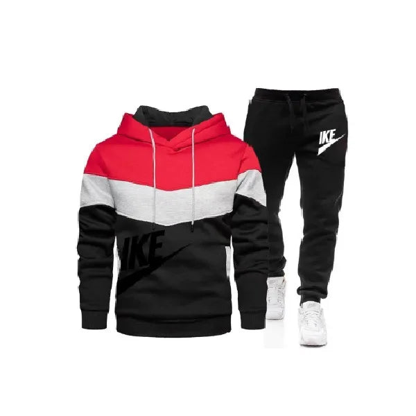 Men's Hoodie & Jogger Set — Casual Two-Piece Tracksuit