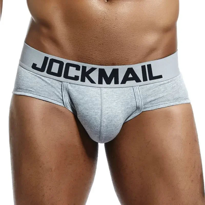 JOCKMAIL Men's Cotton Briefs – Breathable Everyday Underwear