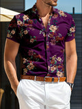 Men's Hawaiian Aloha Shirt — Casual Beach Short Sleeve