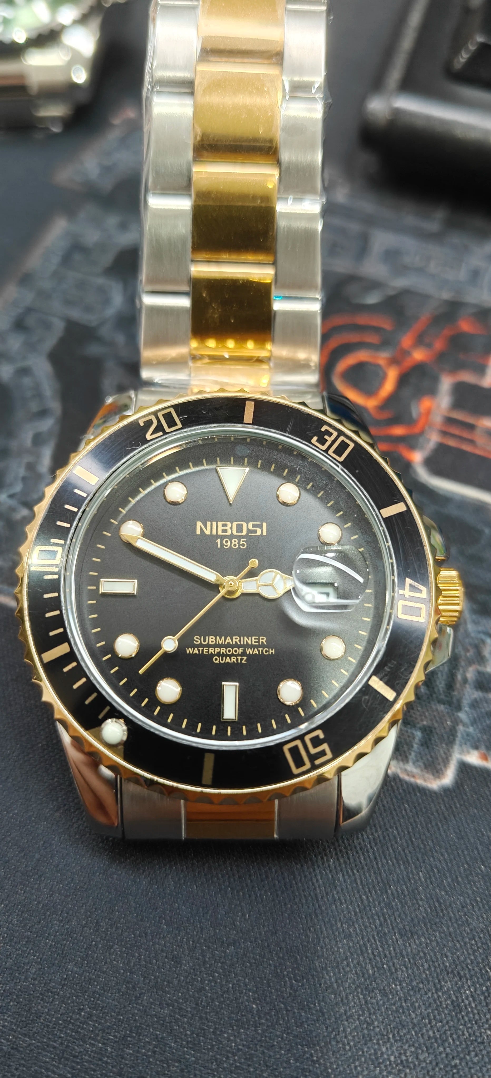 NIBOSI Men's Luxury Quartz Watch – Waterproof Stainless Steel