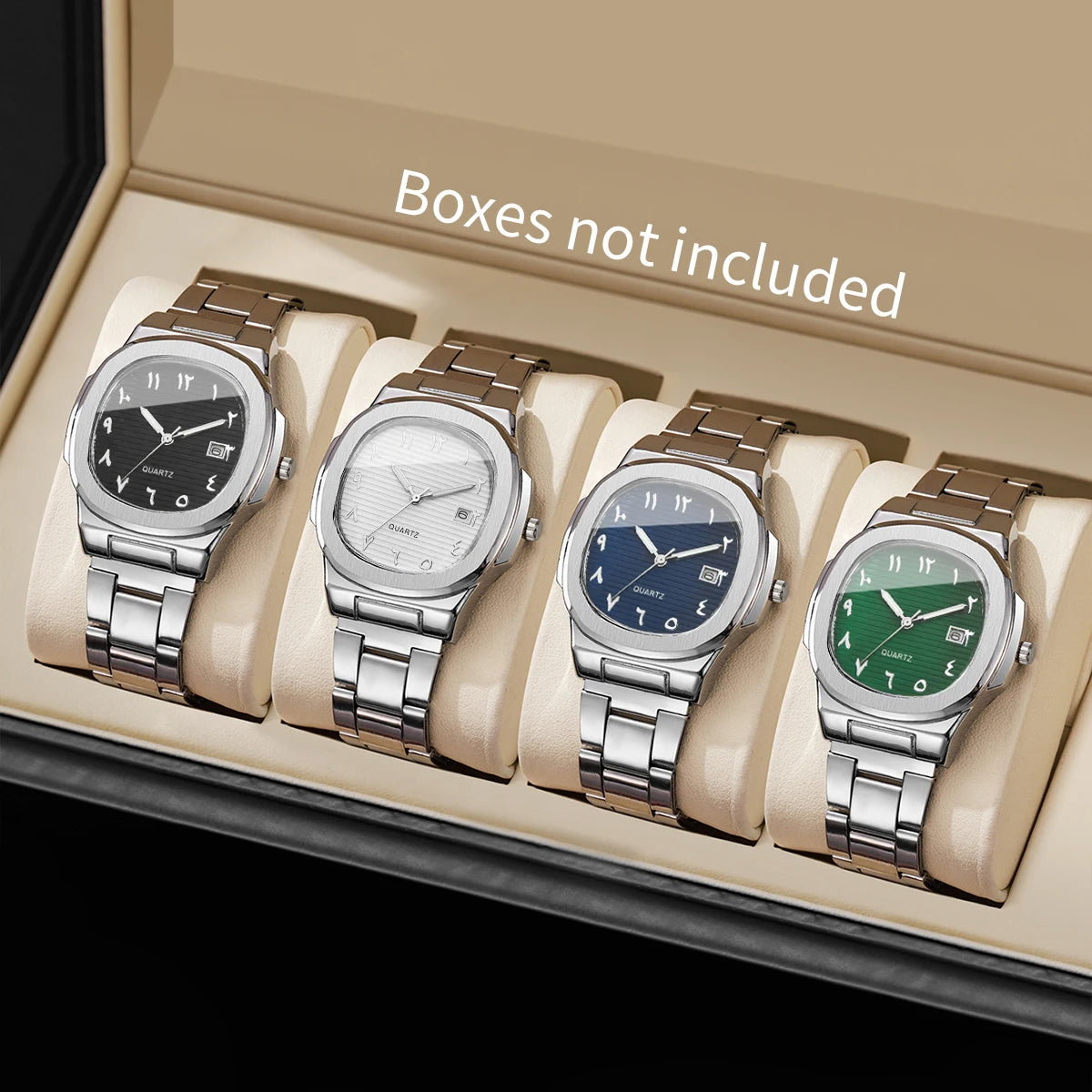 Men's Square-Dial Quartz Watch