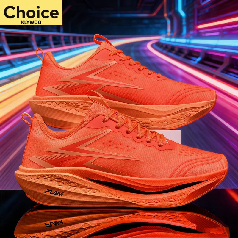 Running Shoes Carbon Board Speciality Marathon Men Sports Breathable Lightweight Women's Comfortable Athletic Nonskid Sneakers