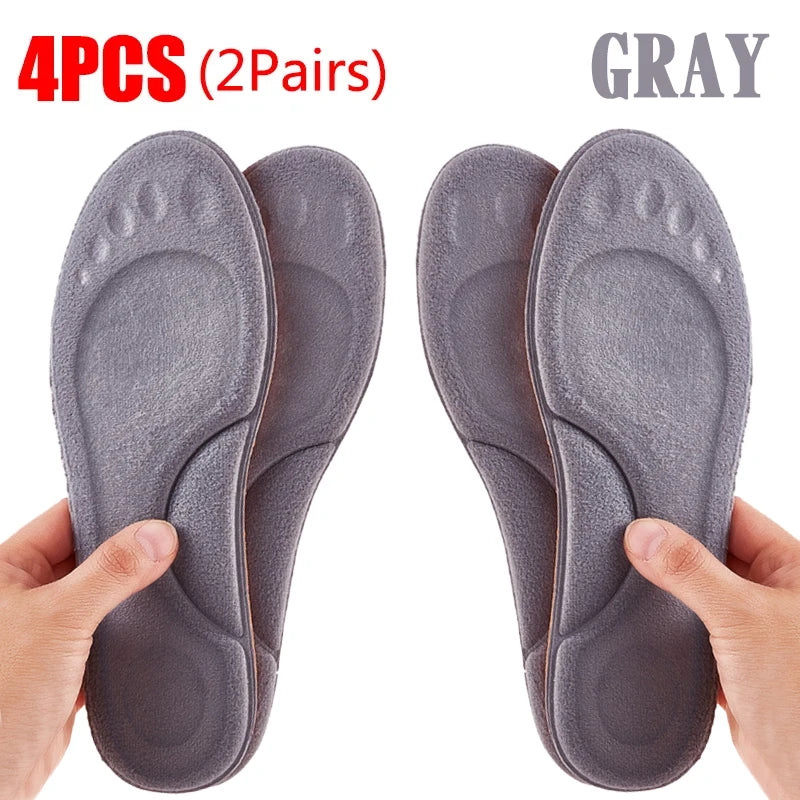 Ultra-Soft Latex Insoles – 4D Arch Support & Cushioning for Running & Walking Shoes