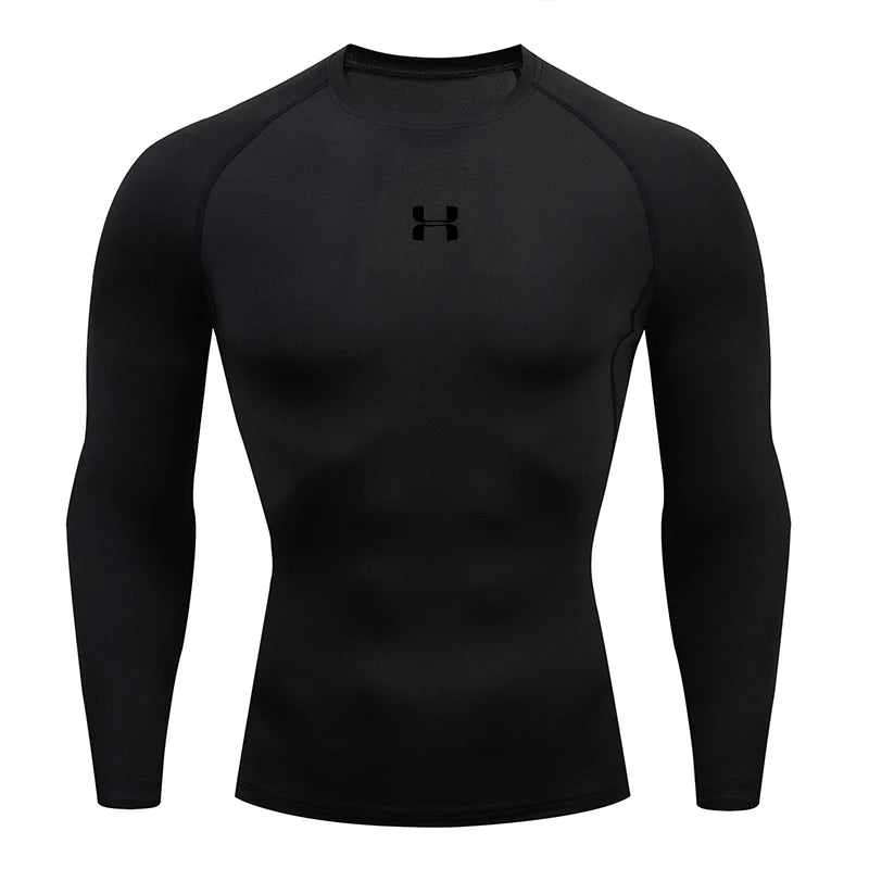 Men's Compression Long Sleeve Sport Shirt — Gym & Running