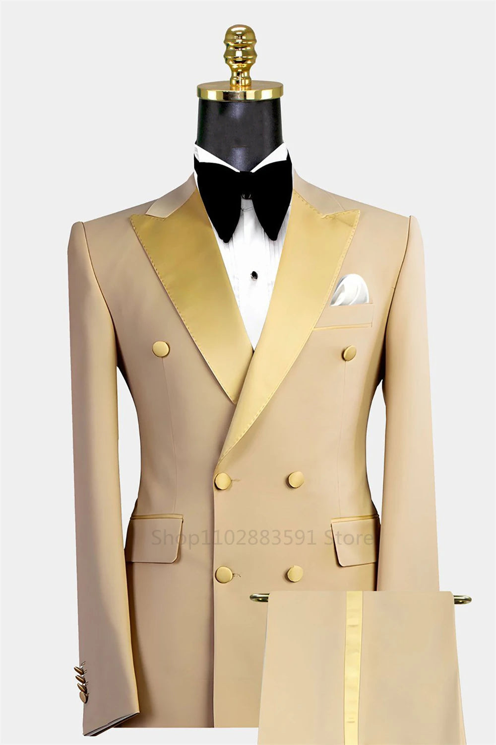 Men's Khaki Two-Piece Suit
