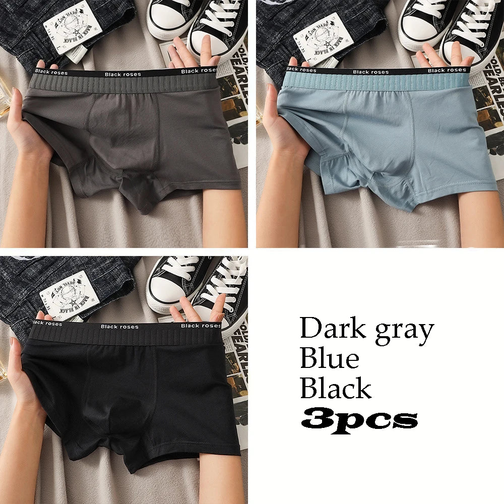 EXILIENS Men's Cotton Boxer Shorts | Breathable Solid Underwear | 10 Colors | L–XXXL