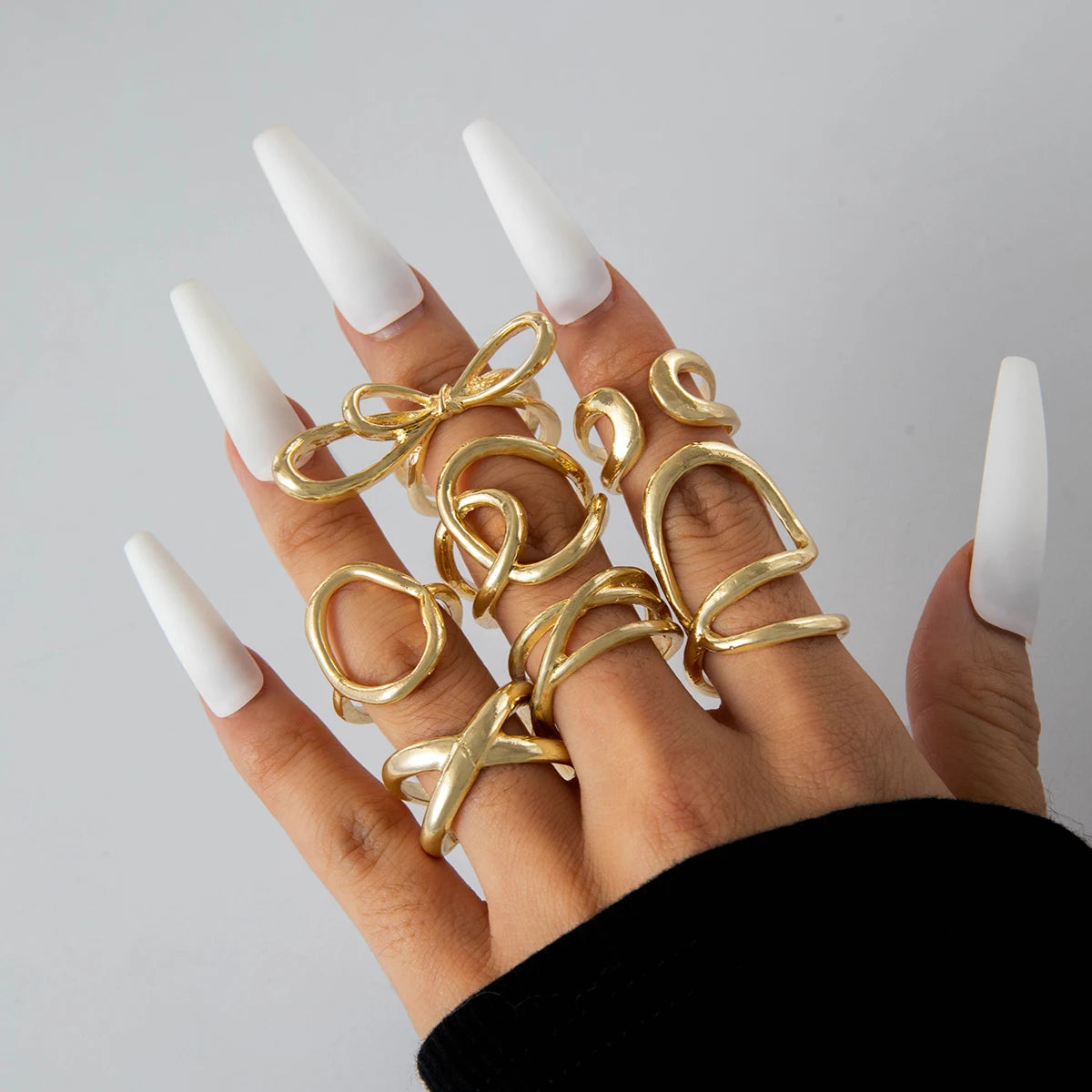 Geometric Stacking Ring Set