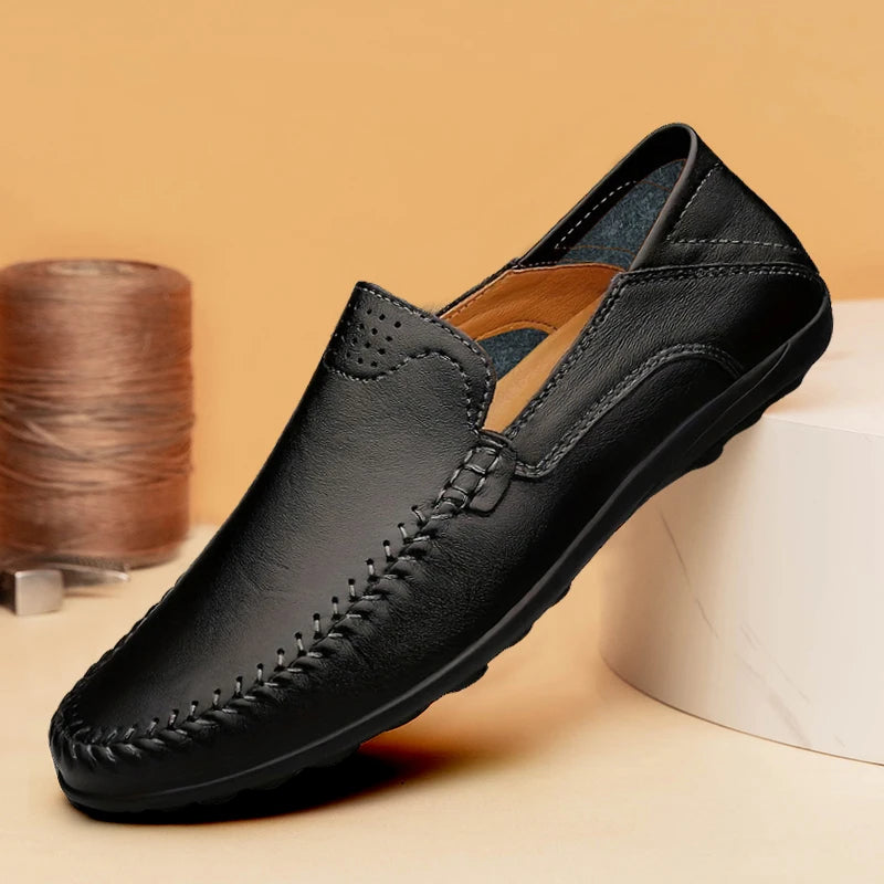 CLOHOO Men's Business Casual Leather Loafers