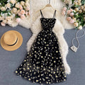 Women Dress 2026 New Summer Fashion Fairy Mesh Party Dress Korean Pop Floral Print Vacation Beach Dress Streetwear Sundress