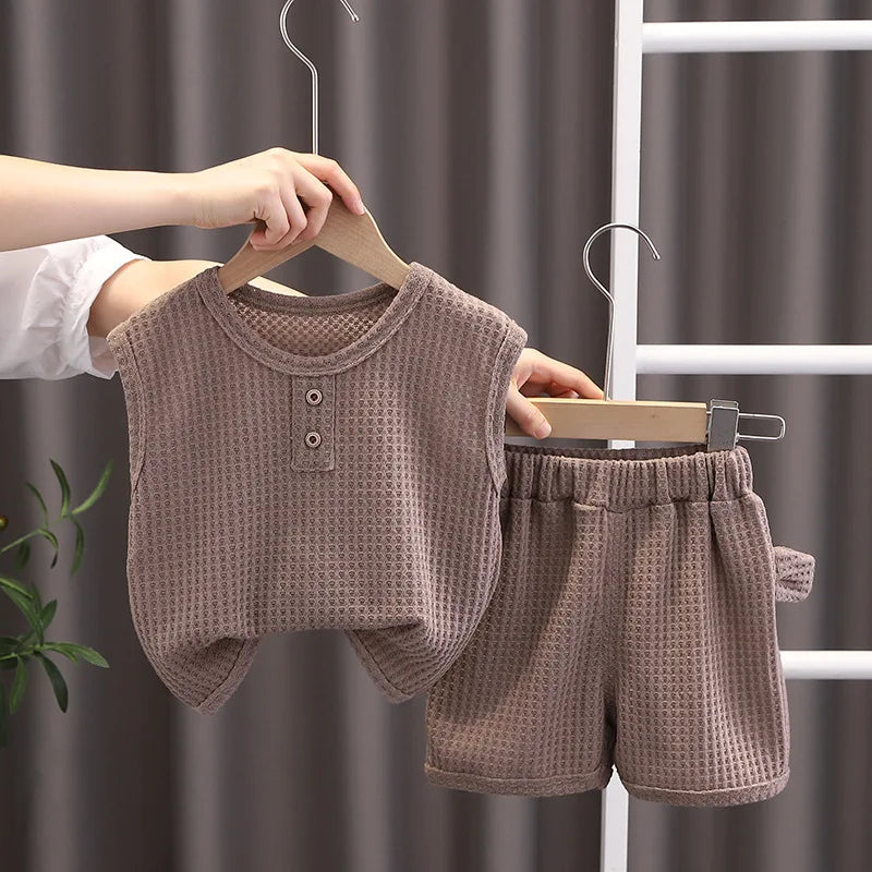 Kids Vest & Shorts Set — Casual Summer 2-Piece Outfit