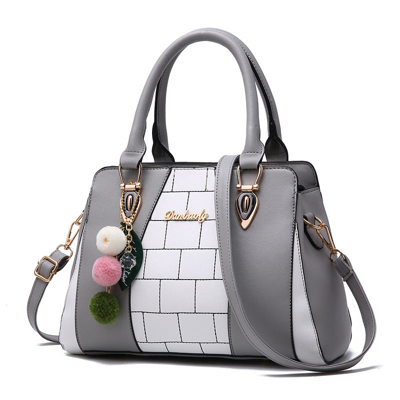 Women's Large PU Leather Shoulder Bag – Zipper Crossbody Handbag with Multiple Pockets