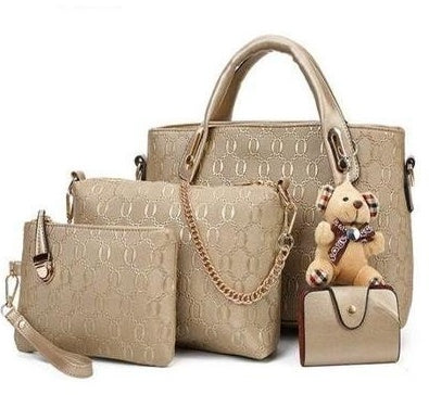 new vs fashion handbags embossed four piece ladies bag shoulder diagonal handbag