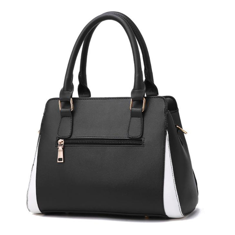Women's Large PU Leather Shoulder Bag – Zipper Crossbody Handbag with Multiple Pockets