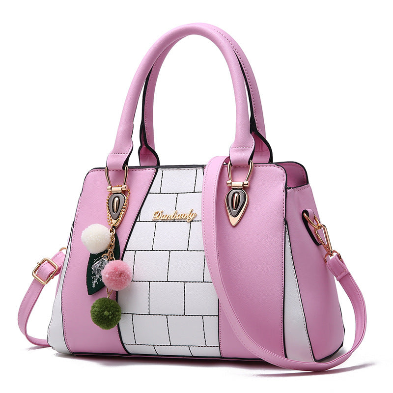 Women's Large PU Leather Shoulder Bag – Zipper Crossbody Handbag with Multiple Pockets