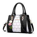 Women's Large PU Leather Shoulder Bag – Zipper Crossbody Handbag with Multiple Pockets