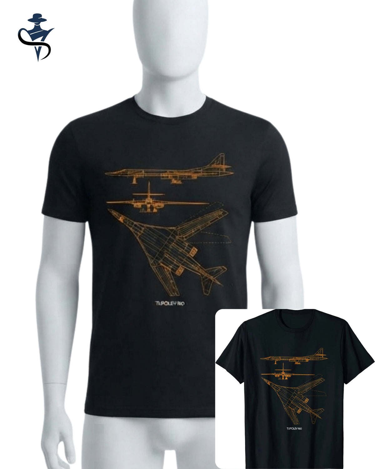 Tu-160 Graphic Men's T-Shirt