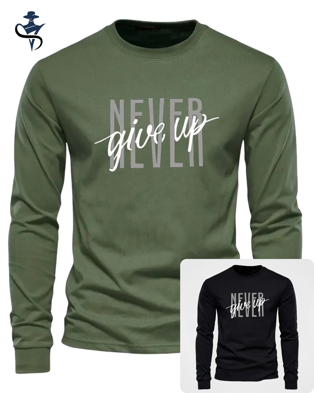 Men's 3D-Print Long-Sleeve T-Shirt