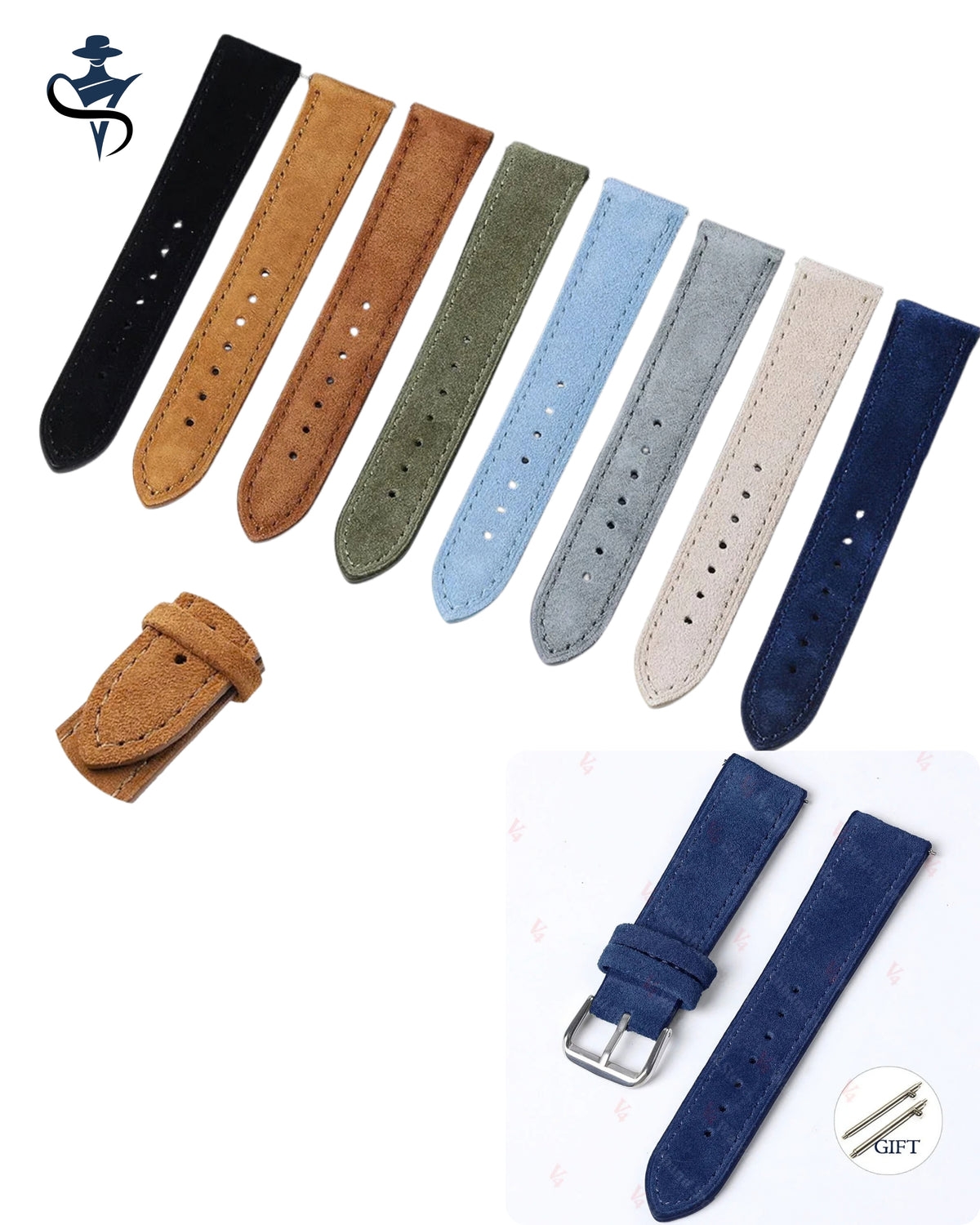 Leather Quick-Release Watch Strap